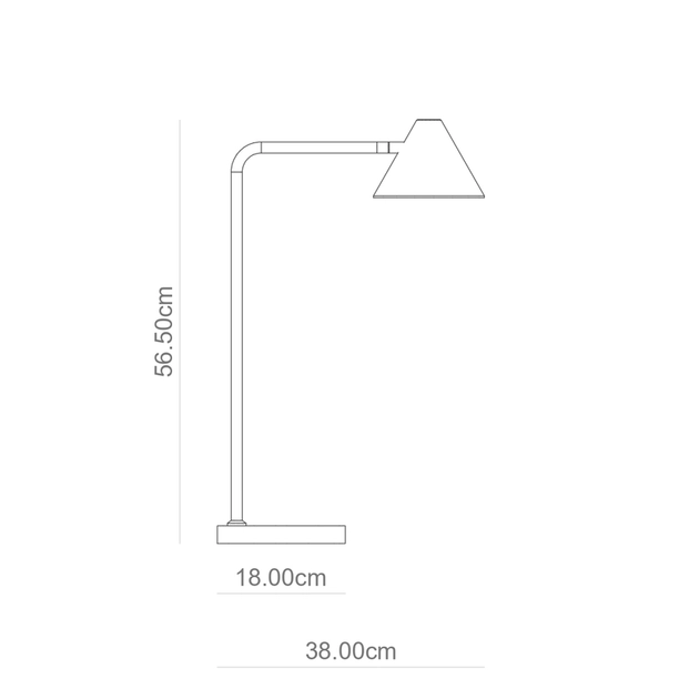 Luminaria De Mesa Led Metal Branco 3w 3000k Dakota