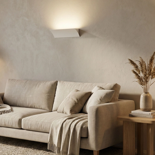 Arandela Led Aluminio Branco 5w 500lm 3000k Luce