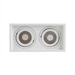 Plafon De Embutir Recuado Retangular Flap - BRANCO