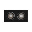 Plafon De Embutir Recuado Retangular Flap - PRETO