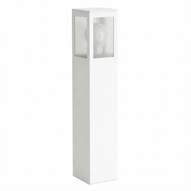 Balizador Aluminio Vidro Pontilhado 30cm Ip54 Garten