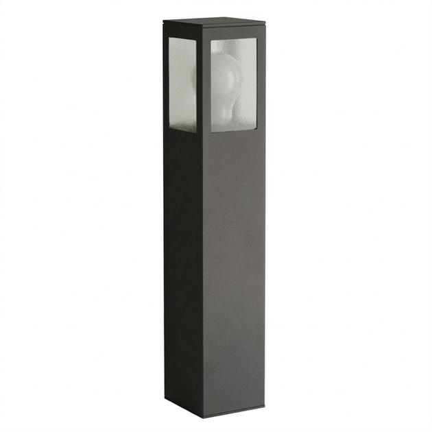 Balizador Aluminio Vidro Pontilhado 30cm Ip54 Garten
