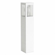 Balizador Aluminio Vidro Pontilhado 30cm Ip54 Garten - BRANCO