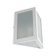 Arandela Triangular Aluminio Vidro Ip54 Verti - BRANCO