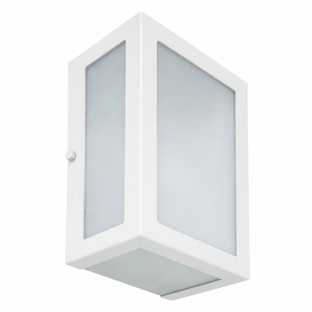 Arandela Retangular Aluminio Vidro Ip54 Verti