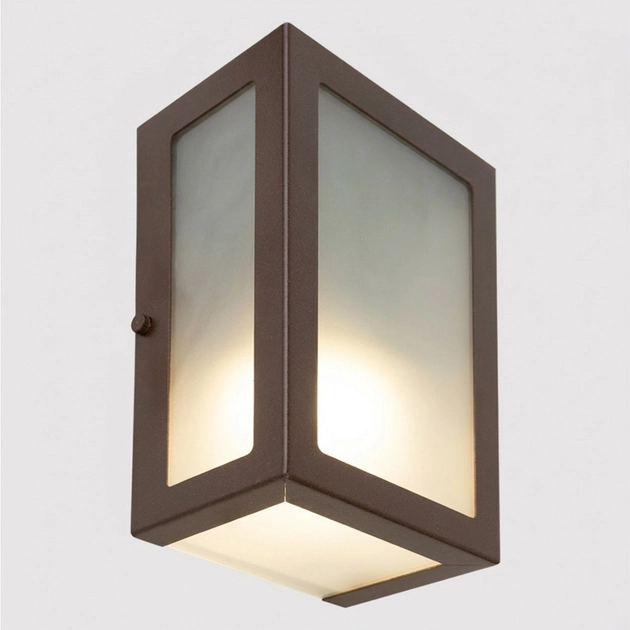 Arandela Retangular Aluminio Vidro Ip54 Verti