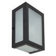 Arandela Retangular Aluminio Vidro Ip54 Verti - PRETO
