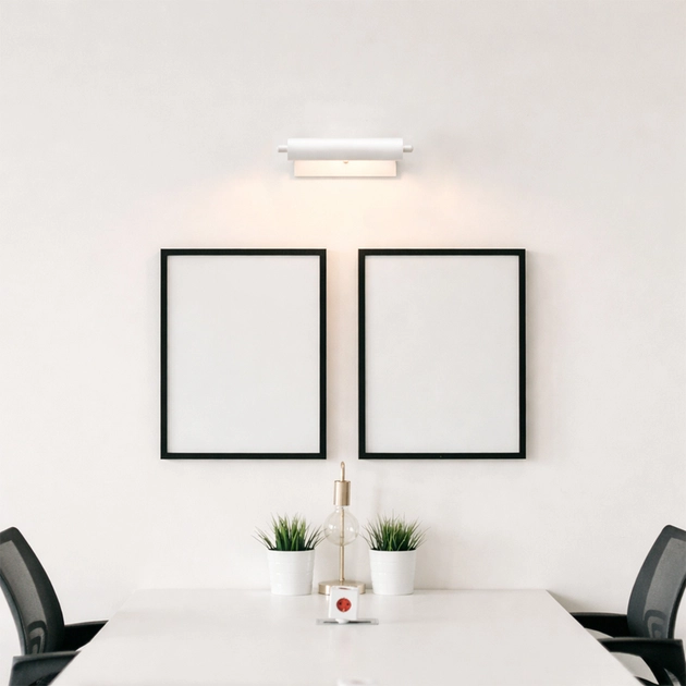 Arandela Led Aluminio Branco 10w 1000lm 3000k Alba