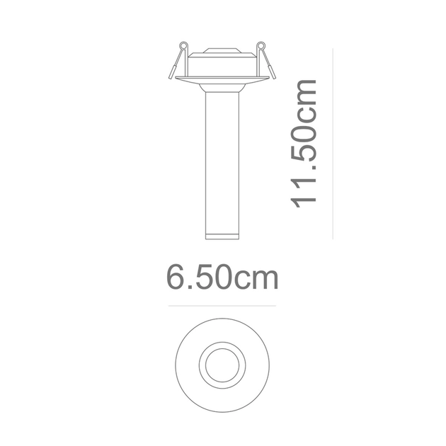 Spot Led De Embutir Aluminio Branco 3w 2700k Bast