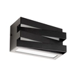 Arandela Aluminio Retangular Ip54 Trama - PRETO