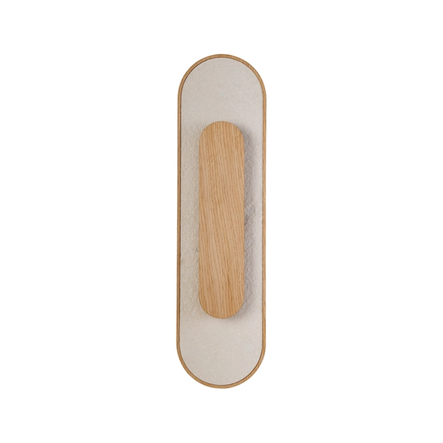 Arandela Led Cristal E Madeira Ash 8w 3000k Petra
