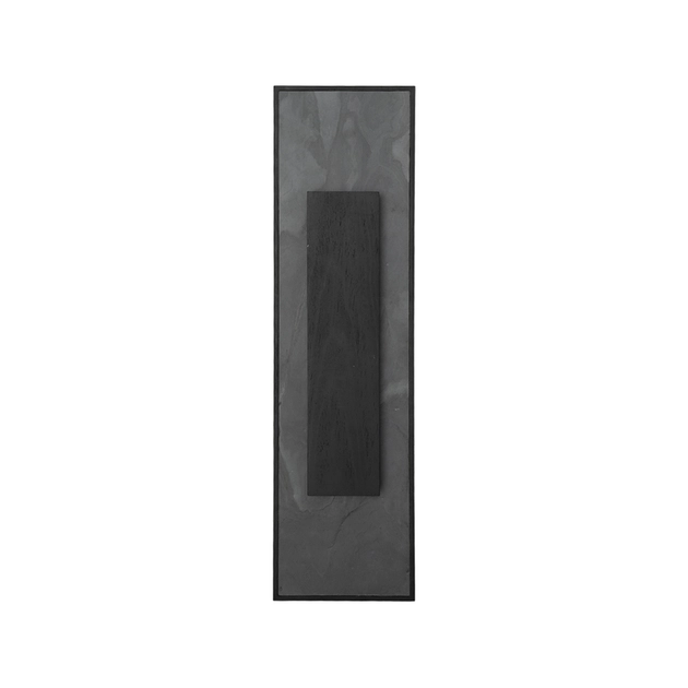 Arandela Led Ardosia E Madeira Carvao 9w 3000k Petra