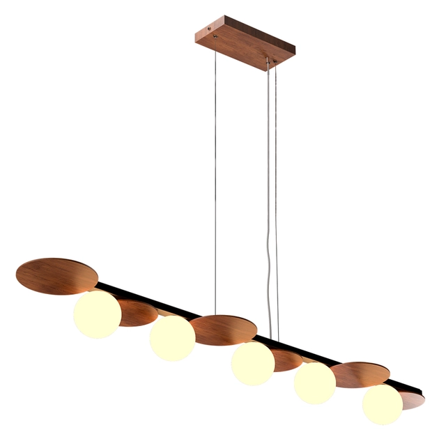 Pendente Mdf E Madeira Imbuia 25x150cm Luna