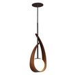 Pendente Mdf E Madeira 57x17cm Oyster - IMBUIA