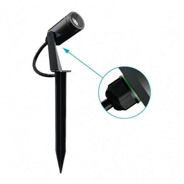 Espeto Led Preto 4w 2700k 36 Ip67 S.Ground 24v Pro