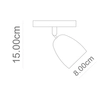 Spot Led De Sobrepor Abs Preto 7w 3000k Focus