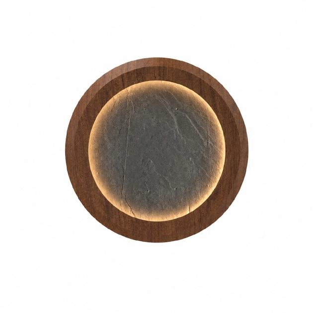 Arandela Led Ardosia E Madeira 49w 3000k Petra