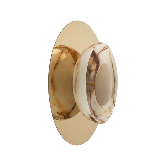 Arandela Led Metal Dourado 6w 3000k Kalida Onix Reflexo