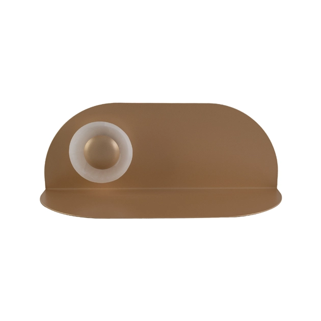Arandela Led Selenita E Metal Dourado 2w 3000k Cotidiano