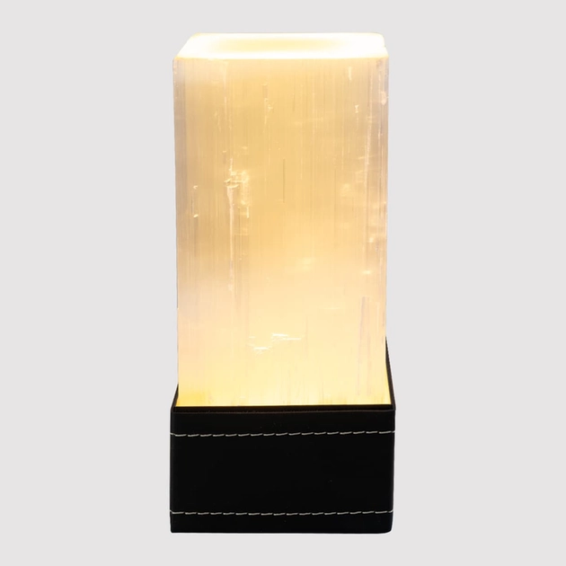 Luminaria De Mesa Led Rocha E Metal Preto 6w 3000k Contemp