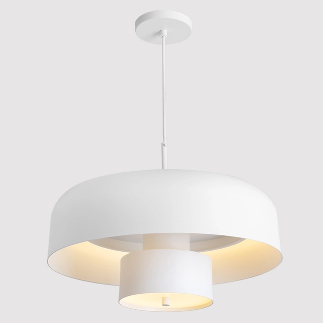 Pendente Led Aluminio Branco 35w 3000k Lux