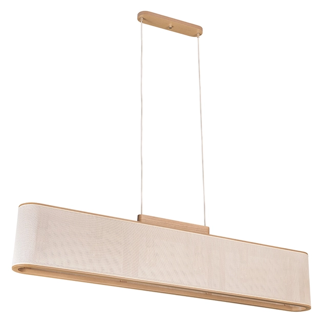 Pendente Madeira Castanha Eliptico Slim
