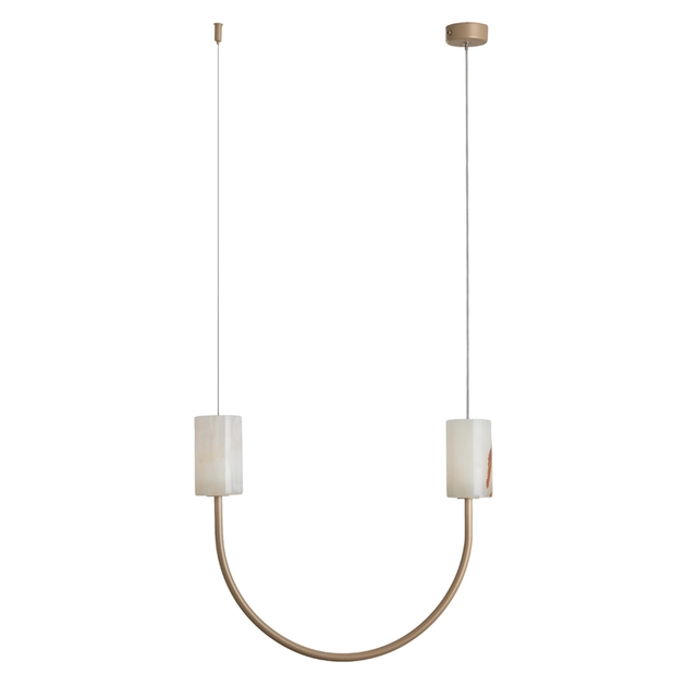 Pendente Led Metal Dourado 6w 3000k 38x45cm Due Xino