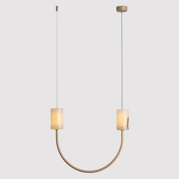 Pendente Led Metal Dourado 6w 3000k 38x45cm Due Xino