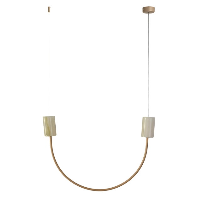 Pendente Led Metal Dourado 6w 3000k 55x65cm Due Xino