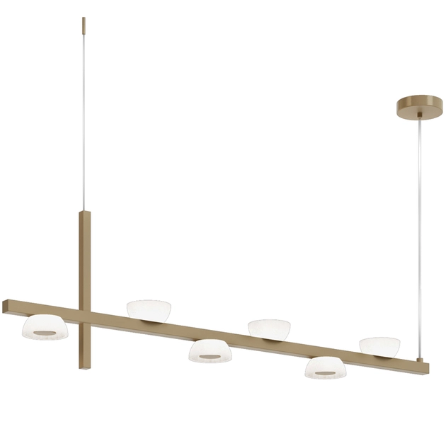 Pendente Led Metal Dourado 12w 3000k Kalida Linear