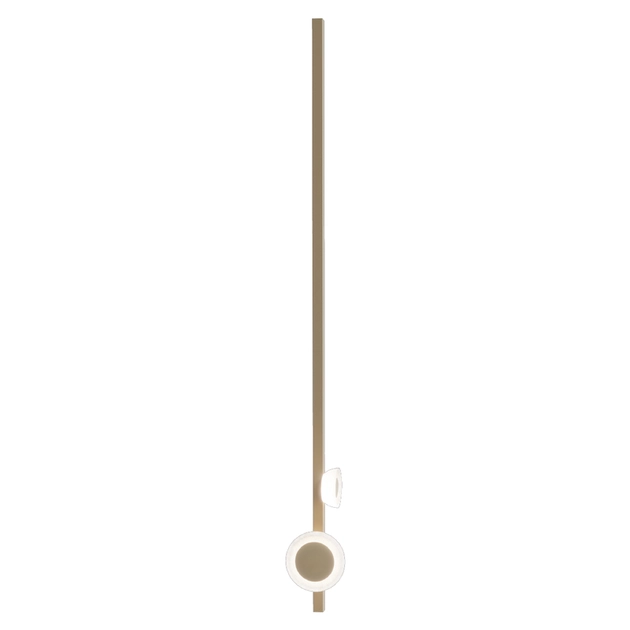 Plafon Led De Sobrepor Dourado 6w 3000k Kalida Vertical