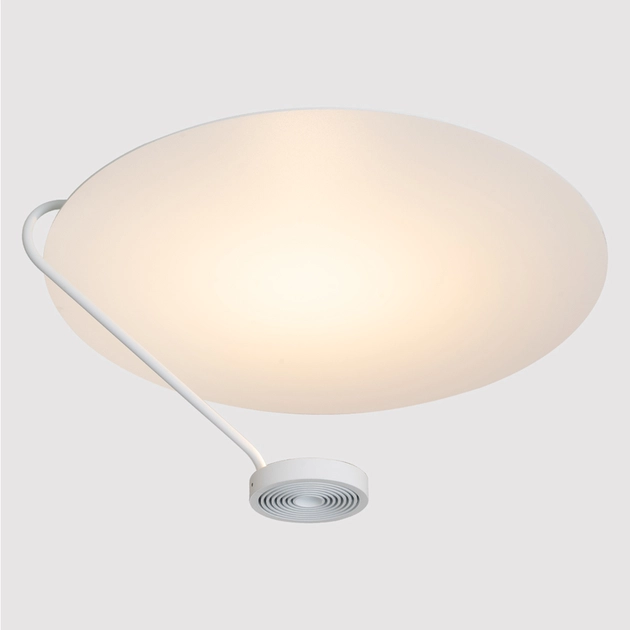 Plafon Led De Sobrepor Branco 12w 2700k 48x23cm Vinil