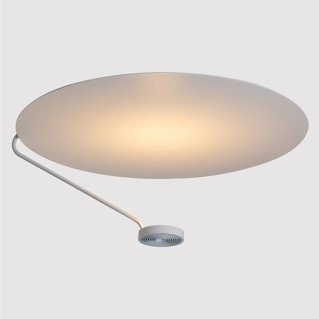 Plafon Led De Sobrepor Branco 12w 2700k 62x24cm Vinil