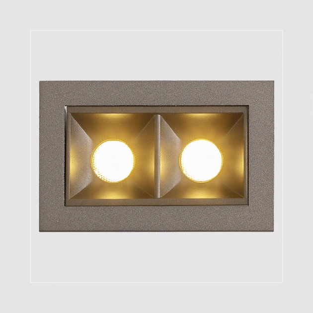 Plafon Led De Embutir Grafite 4w 36 2700k Pixel