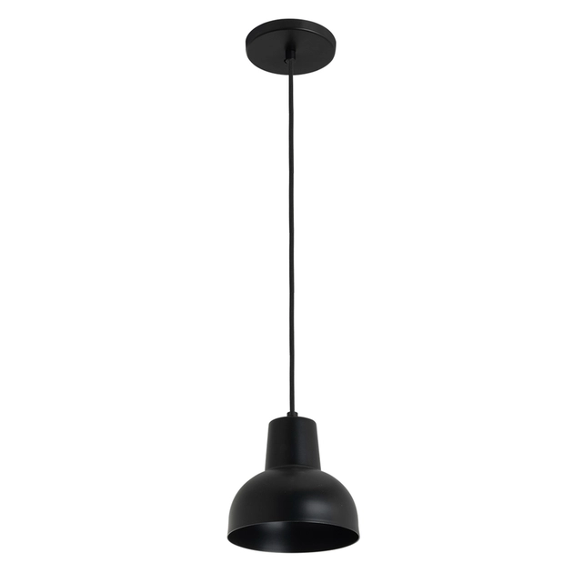 Pendente Aluminio Preto 15cm Siena