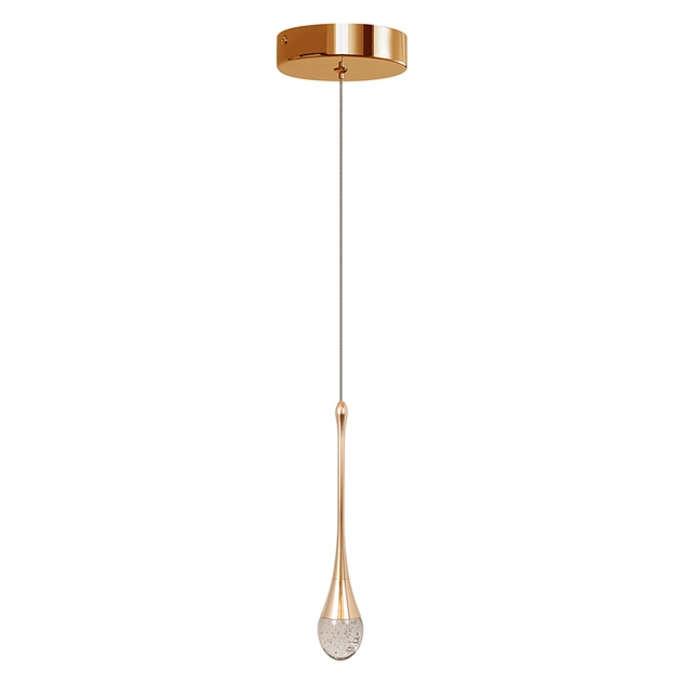 Pendente Led Aluminio Cristal 6w 3000k Lille