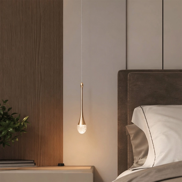 Pendente Led Aluminio Cristal 6w 3000k Lille