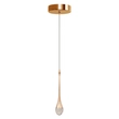 Pendente Led Aluminio Cristal 6w 3000k Lille - DOURADO