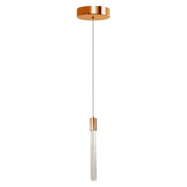 Pendente Led Aluminio Cristal 6w 3000k Aston