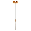 Pendente Led Aluminio Cristal 6w 3000k Aston - DOURADO