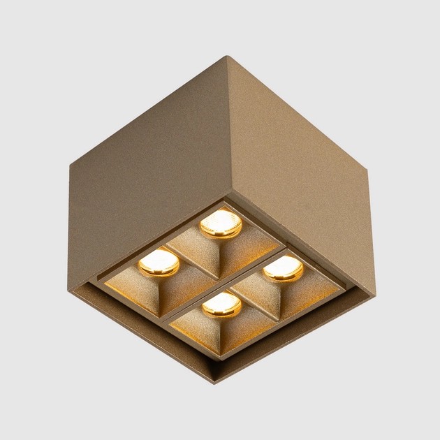 Plafon Led De Sobrepor Aluminio 8w 36 2700k Pixel