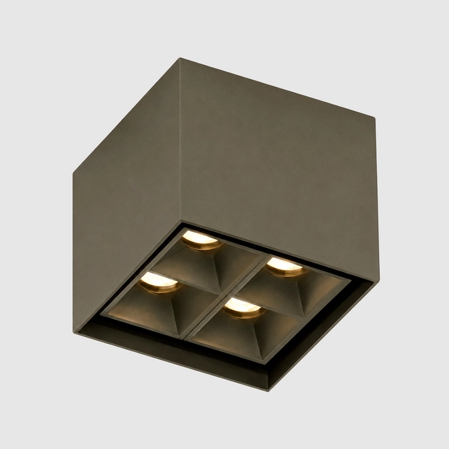 Plafon Led De Sobrepor Aluminio 8w 36 2700k Pixel