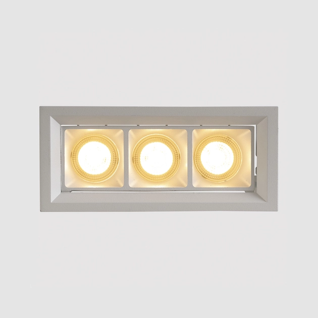 Plafon De Embutir Articulado Branco 3 Focos Pro 11