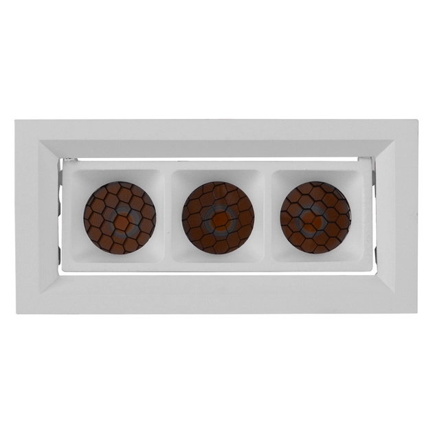 Plafon Led De Embutir Branco Com Honeycomb 12w 30 New Pixel