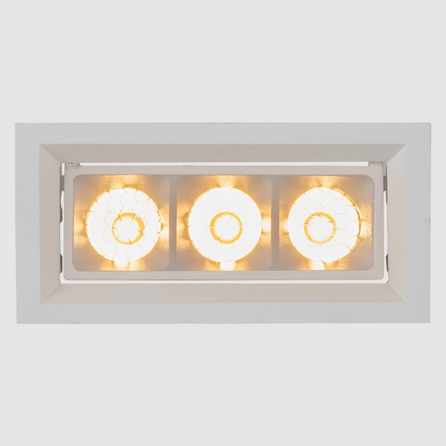 Plafon Led De Embutir Branco Com Honeycomb 12w 30 New Pixel
