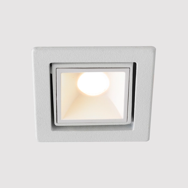 Plafon Led De Embutir Aluminio Branco 3w 34 2700k Picco