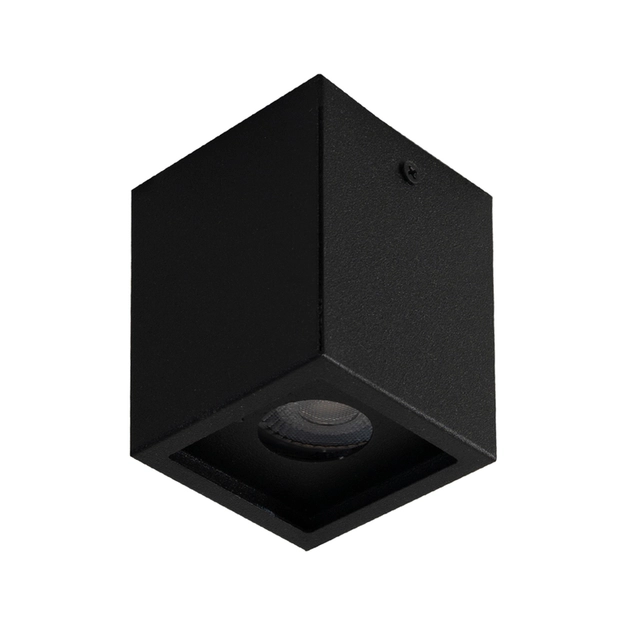 Plafon De Sobrepor Quadrado Aluminio Preto Piccolo