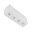 Plafon De Sobrepor Aluminio 19,5x5,5cm Piccolo - BRANCO