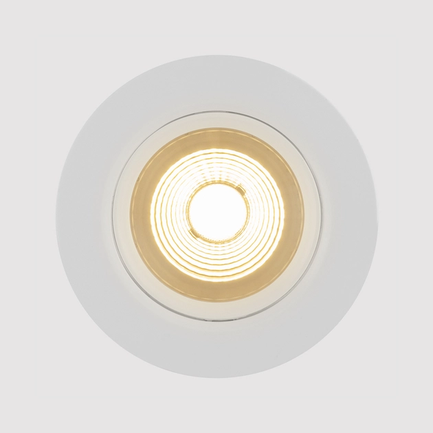 Plafon Led De Embutir Abs Branco 7w 3000k Easy