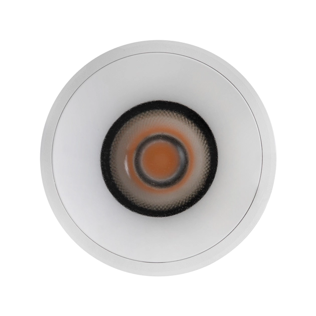 Plafon Led De Embutir Aluminio Branco 12w 2700k Round
